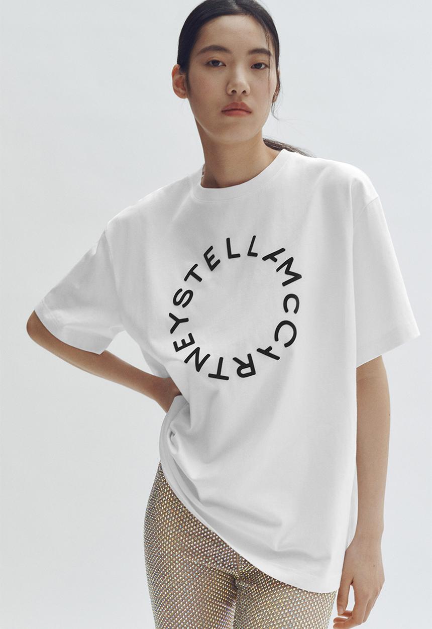 Stella McCartney H&M: Oversized printed t-shirt - white - 1325297002