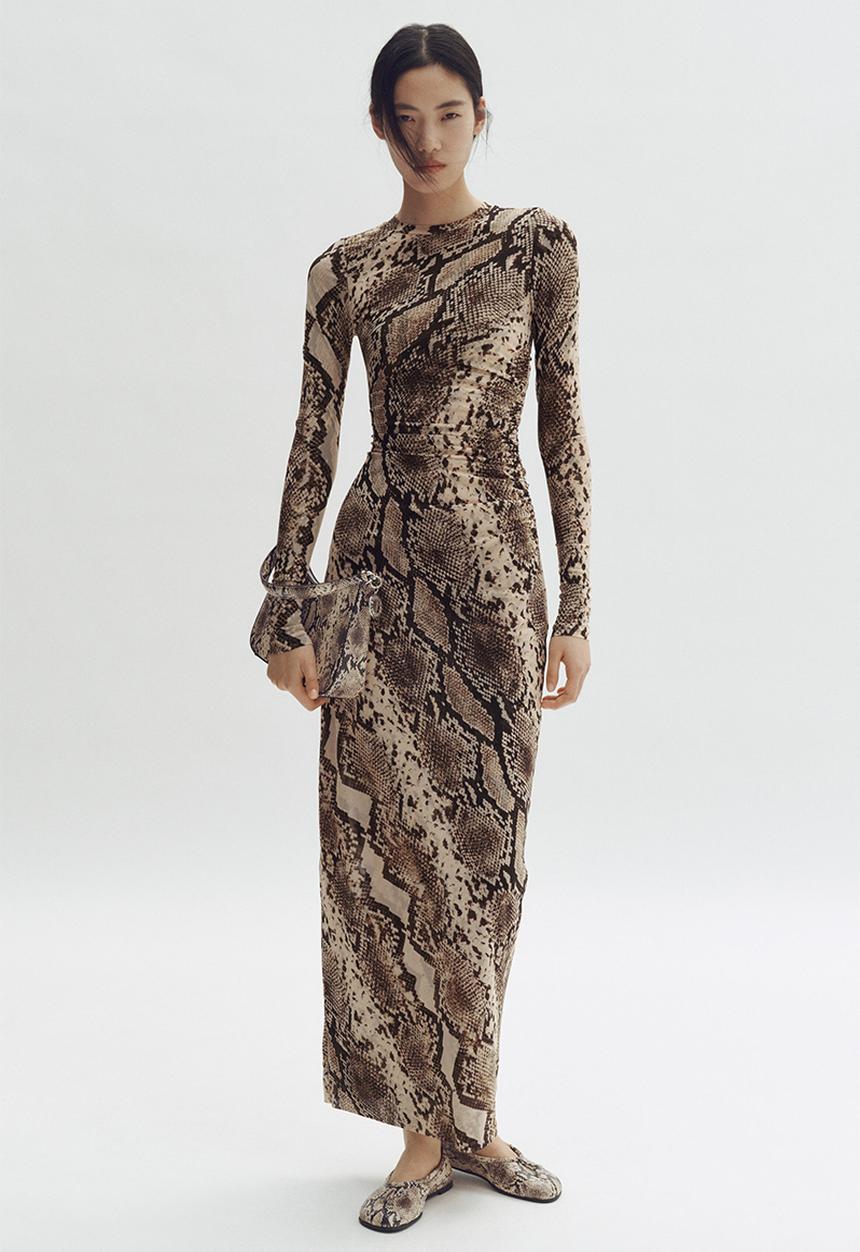 leaf maxi dress Green Leaf Print Halter Maternity Maxi Dress