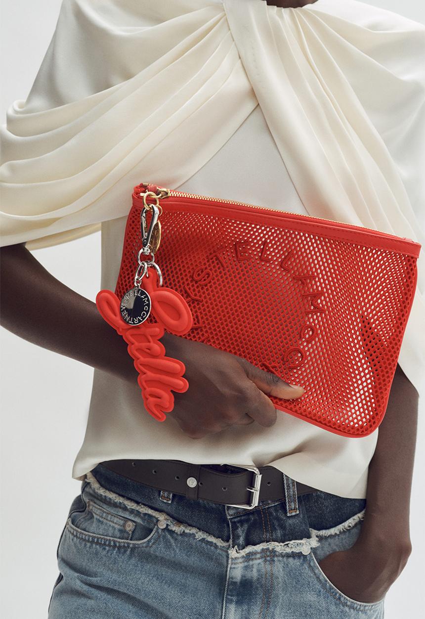 @*o様 STELLA MCCARTNEY  メッシュクラッチバッグ Stella McCartney H&M: Mesh clutch - red - 1330721001
