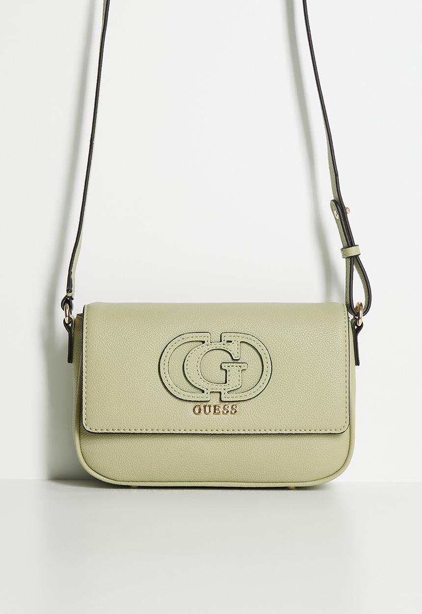 GUESS - Isola Convertible Crossbody Flap Bag-Sage