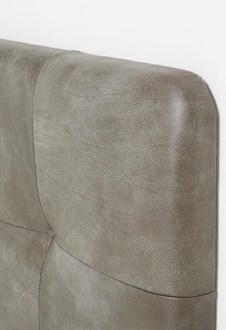 Sixth Floor - Marula Leather Headboard - Graphite