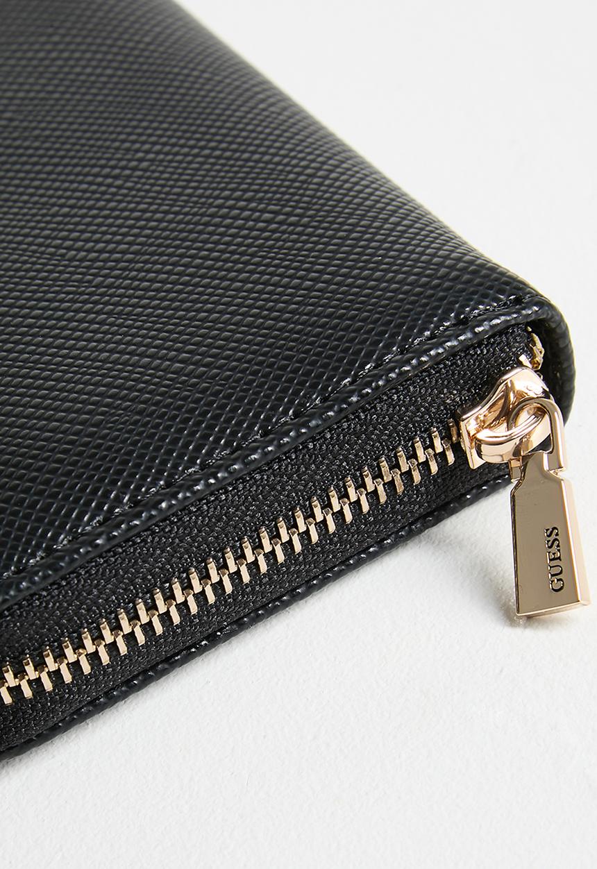 GUESS - Slg Laurel Ii Slg Med Zip Around - Black