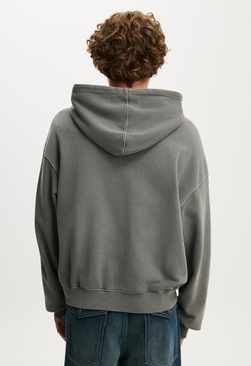 Cotton On - Zip Up Hoodie - Slate Stone Wash