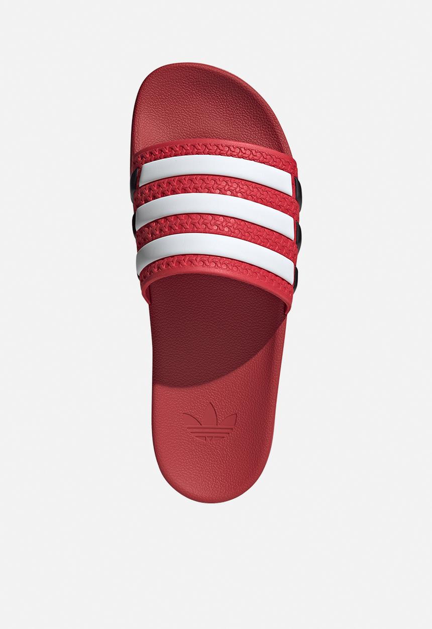 adidas Originals - Adilette og cf - better scarlet/ftwr white/core black