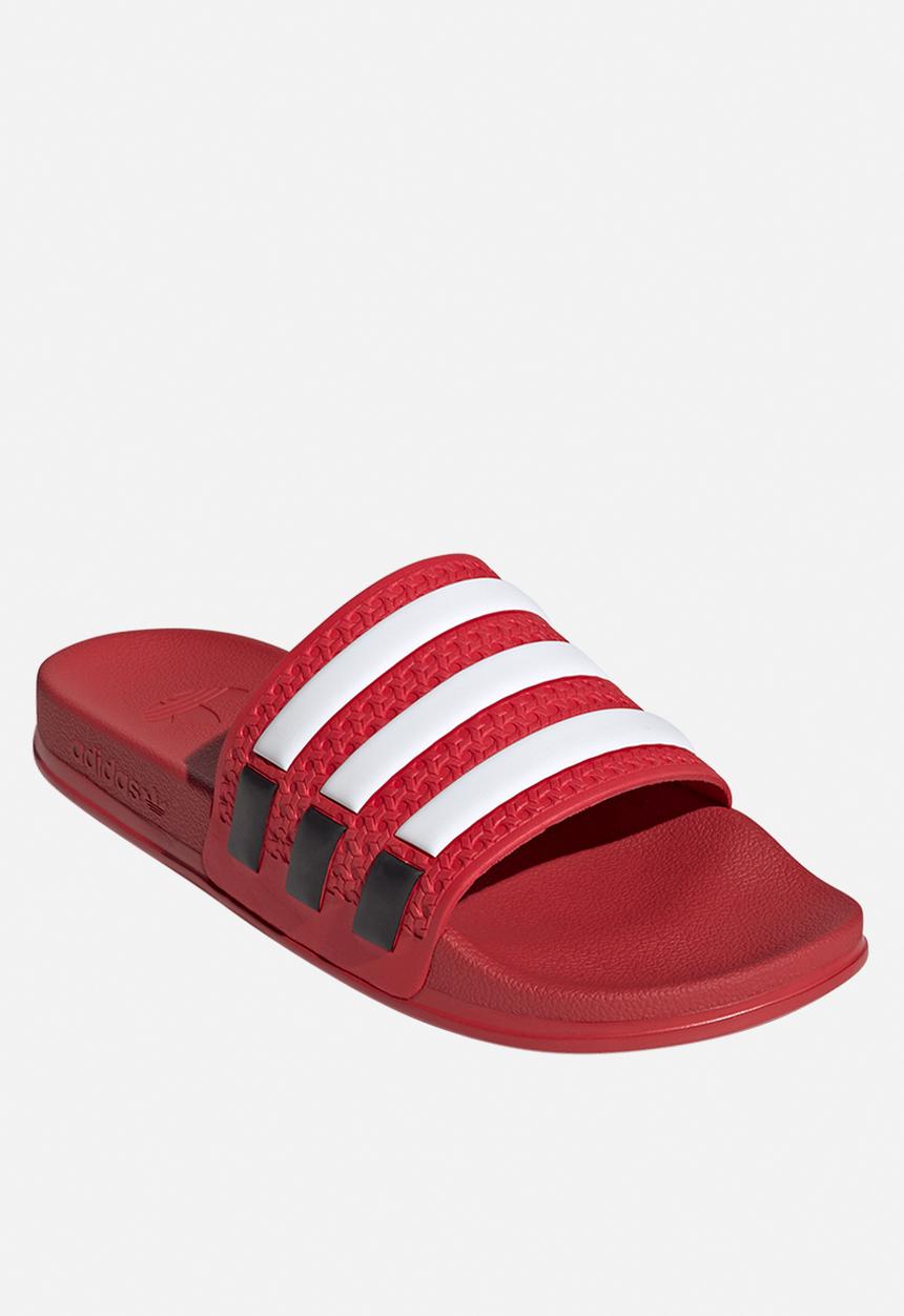 adidas Originals - Adilette og cf - better scarlet/ftwr white/core black