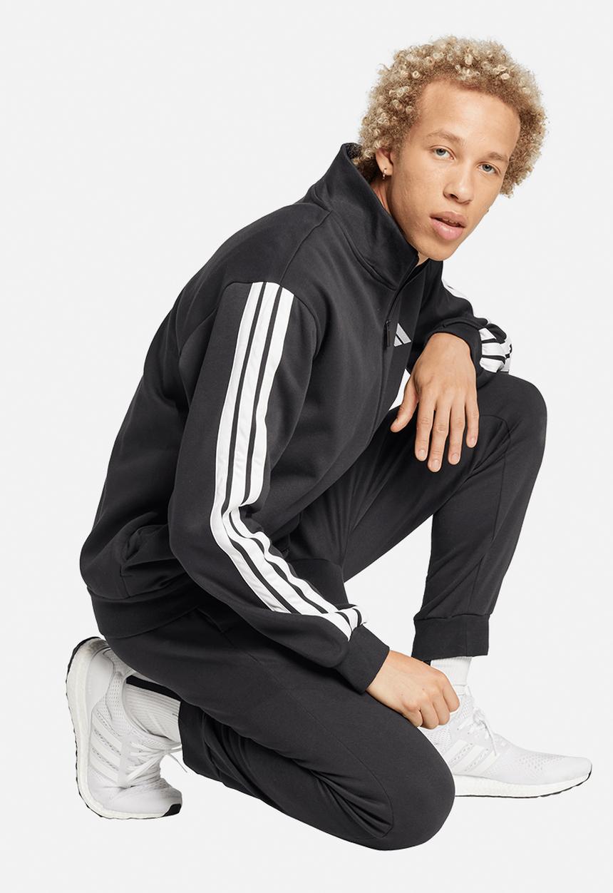 adidas Performance - 3-STRIPES Fleece Tracksuit Set - Black
