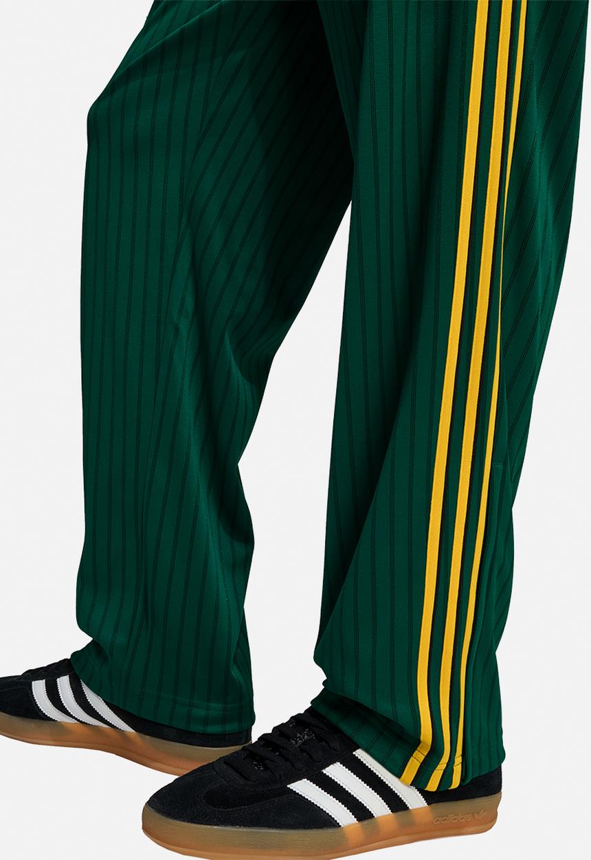 adidas Originals -  Firebird Loose Pinstripes Track Pants -Collegiate green