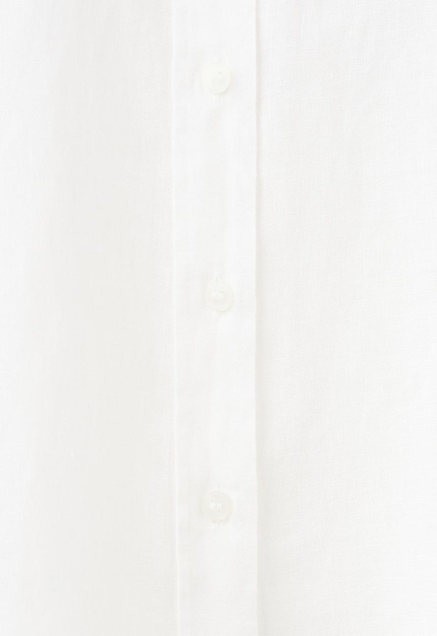 MANGO - Shirt lino- natural