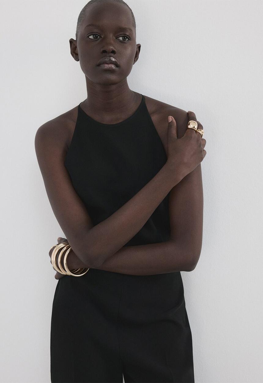 MANGO - Jumpsuit fabiana - black