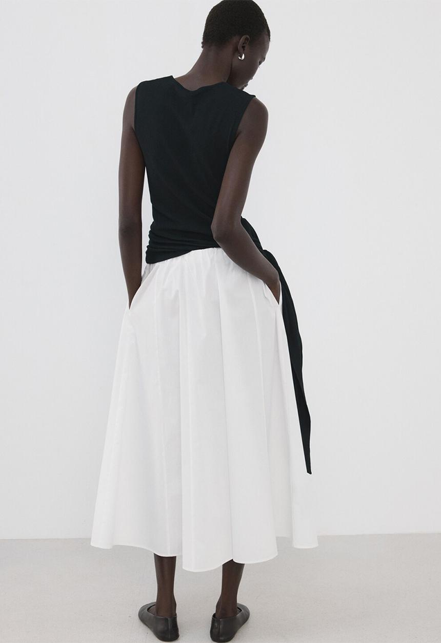 MANGO - Skirt newcreta - white