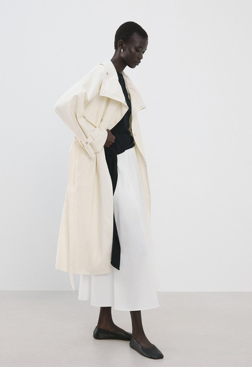 MANGO - Skirt newcreta - white