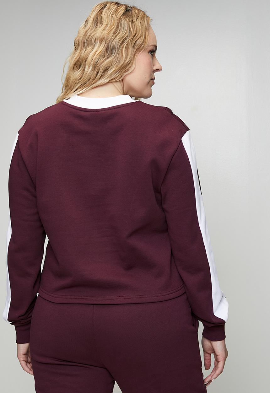 FILA - Plus Rebecca Sweatshirt - Fig/White