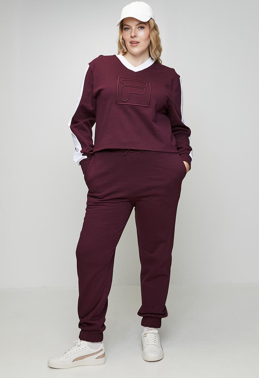 FILA - Plus Rebecca Sweatshirt - Fig/White