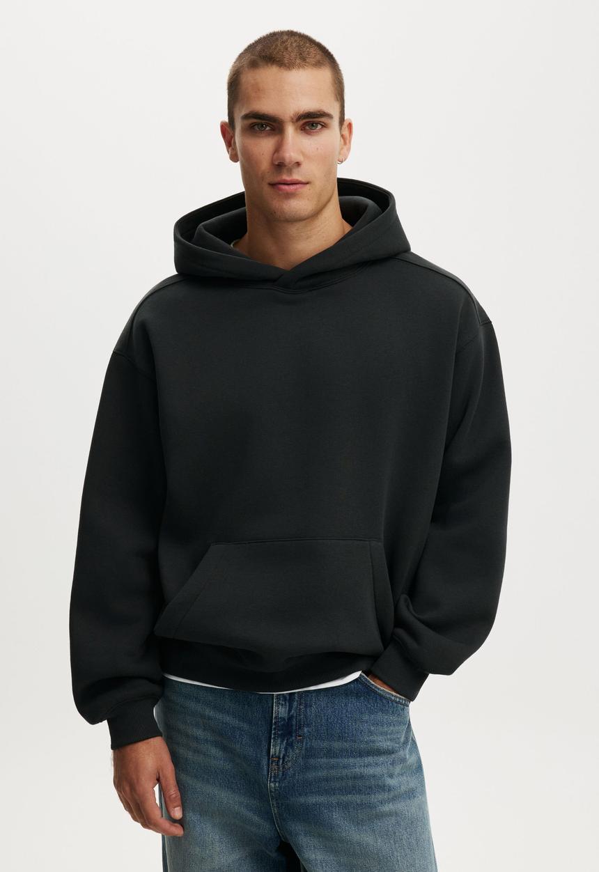 Cotton On - Box fit hoodie - black