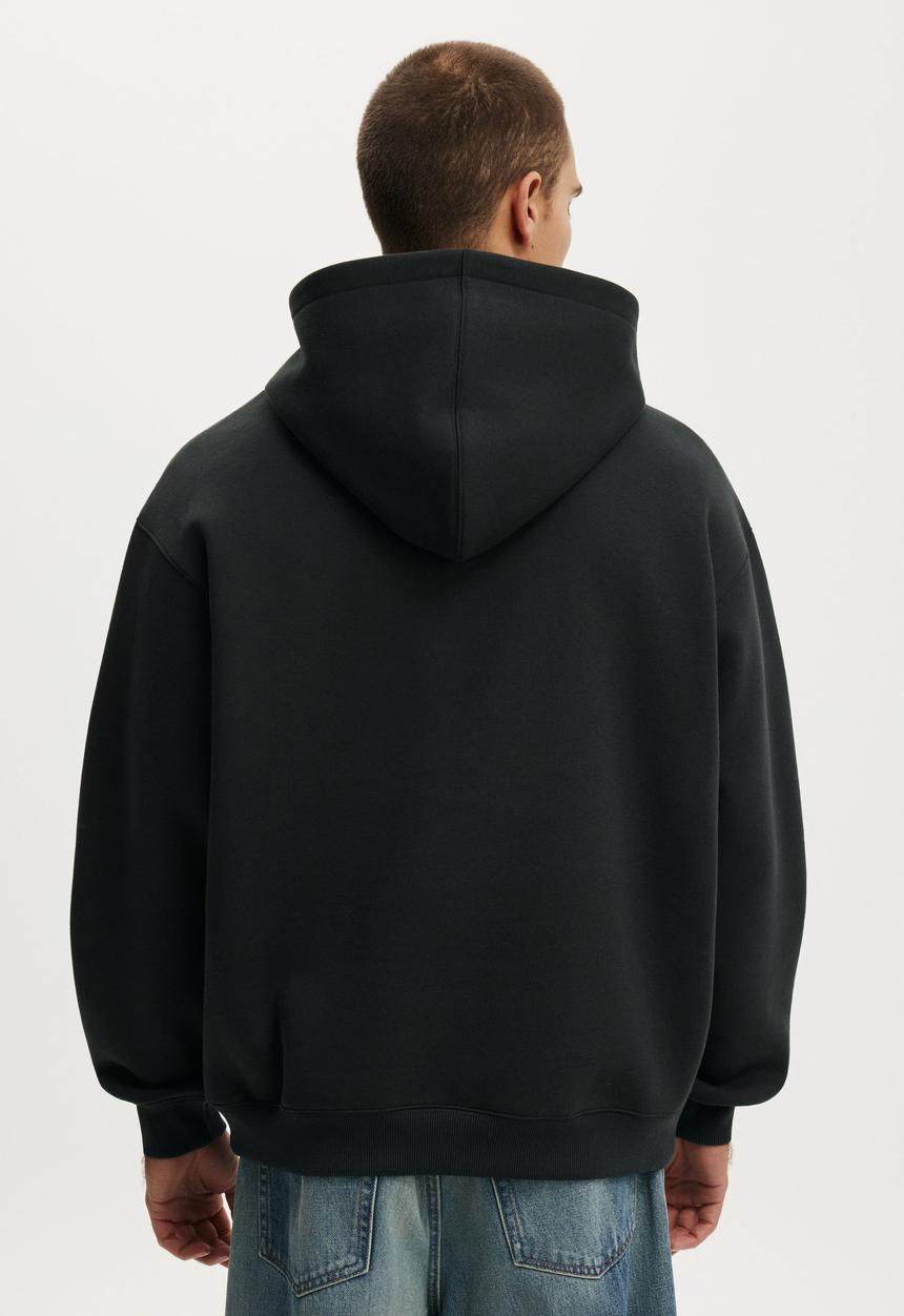 Cotton On - Box fit hoodie - black