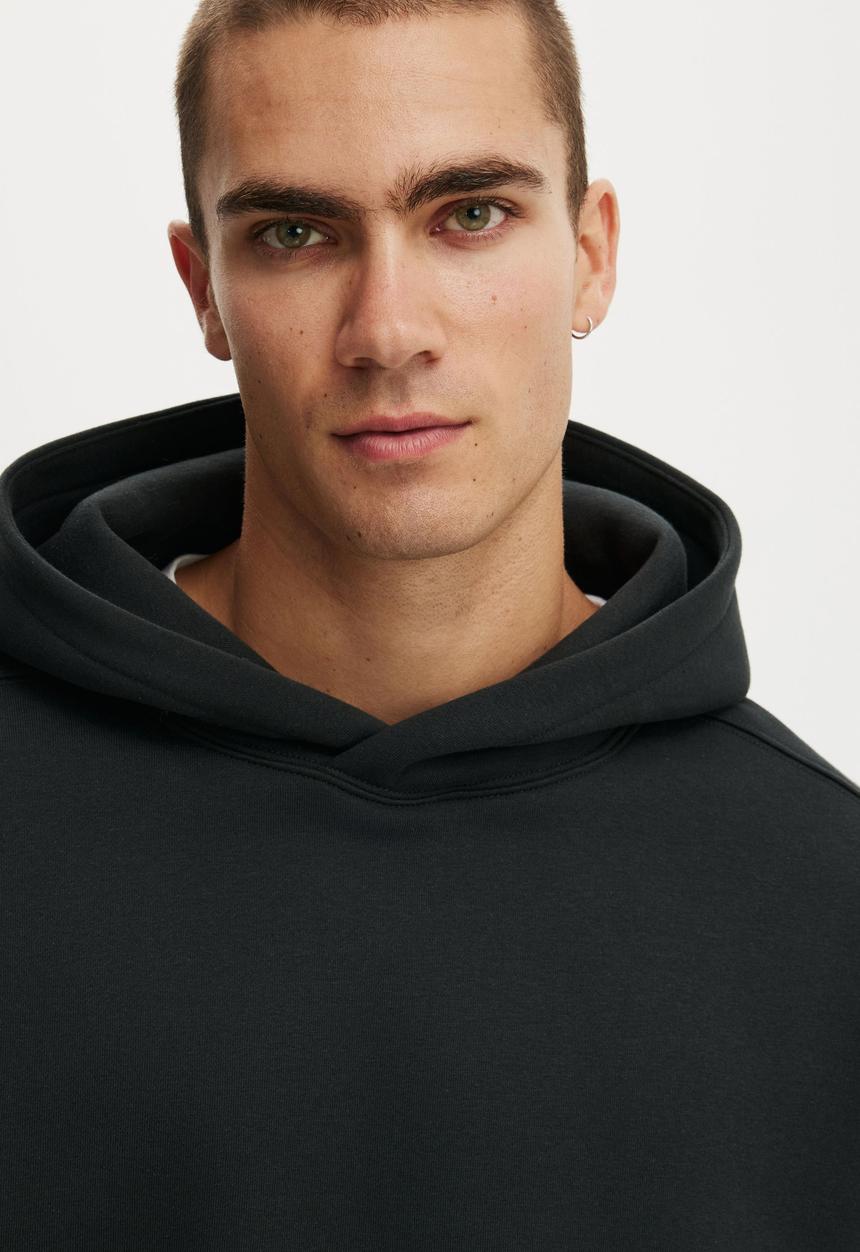Cotton On - Box fit hoodie - black