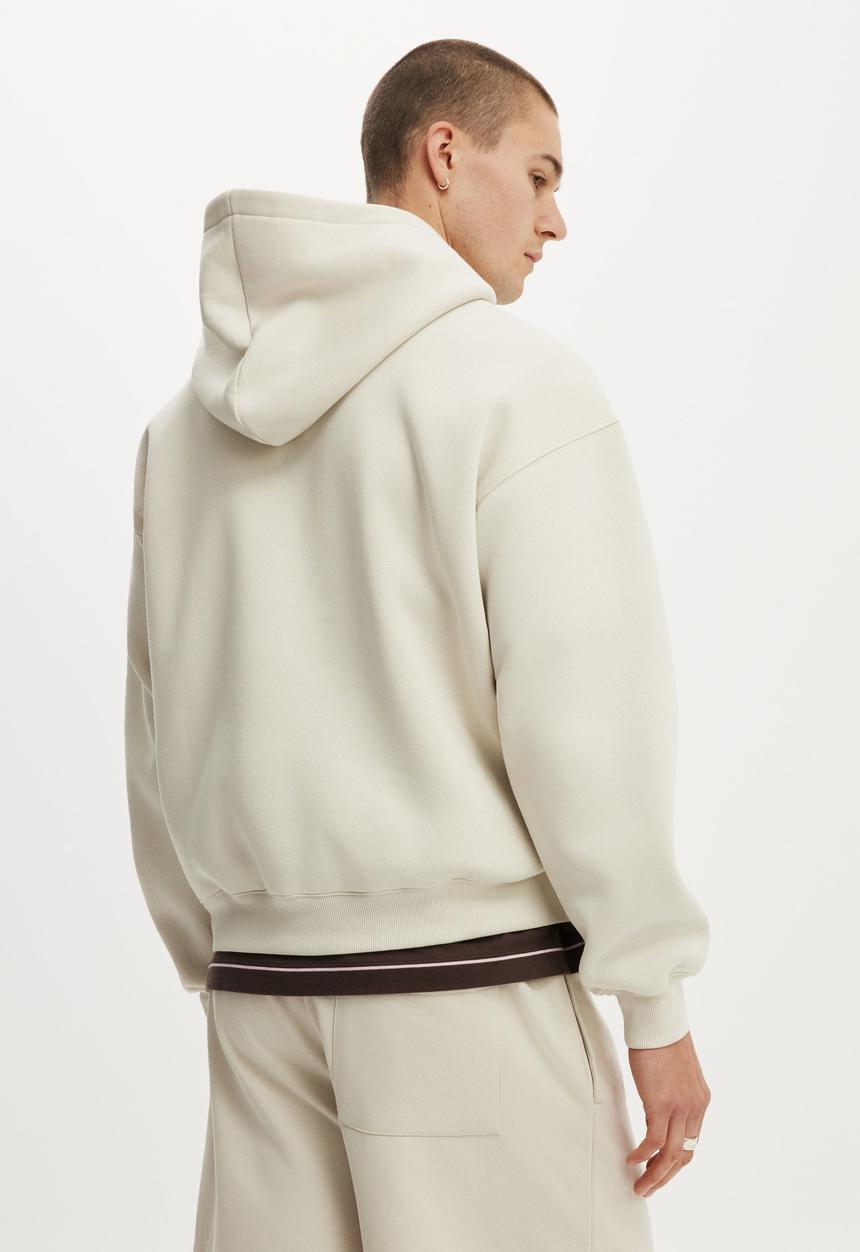 Cotton On - Box fit hoodie - cream