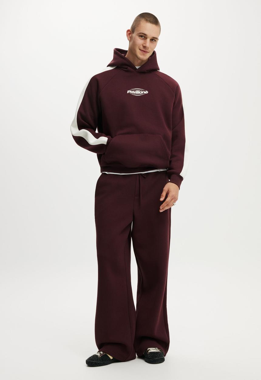 Cotton On - Super Baggy Track Pant- Winter Fig