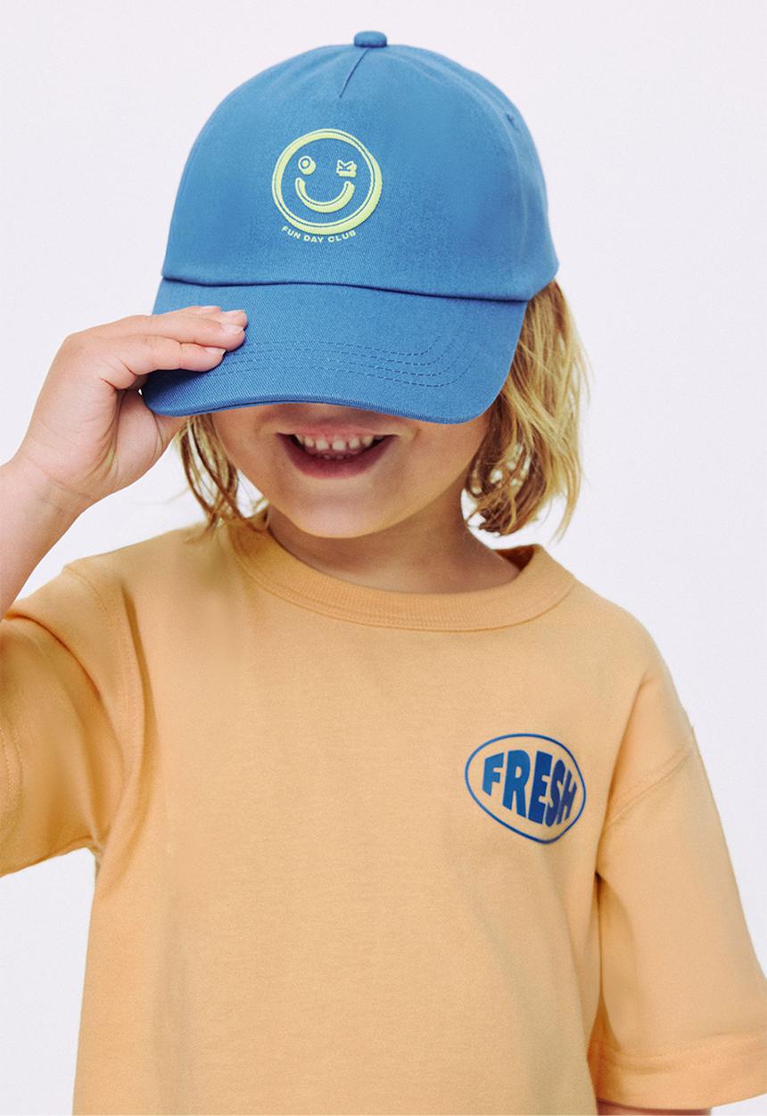Cotton On - Kids Fun Day Club Cap - Harbour Blue/Fun Day Club
