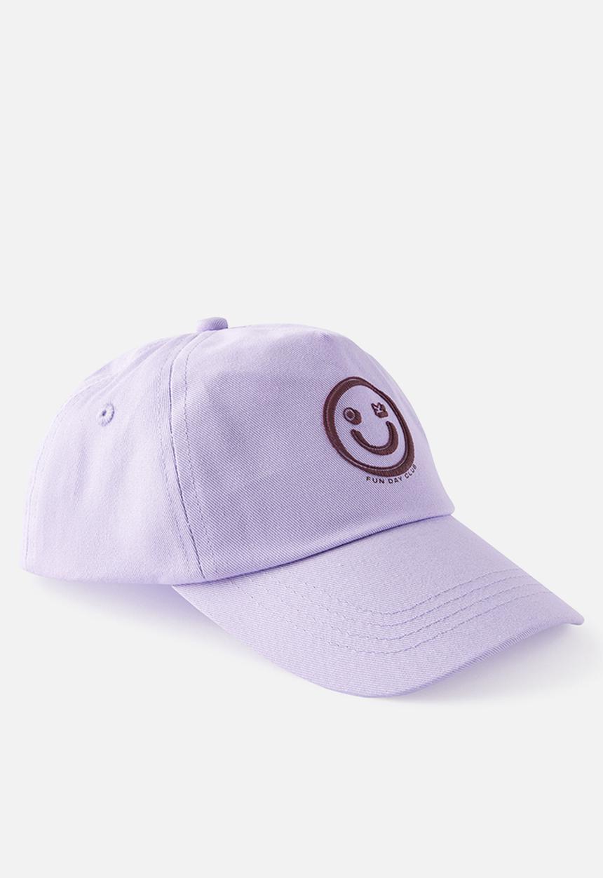 Cotton On - Kids Fun Day Club Cap - Vintage Lilac/Fun Day Club