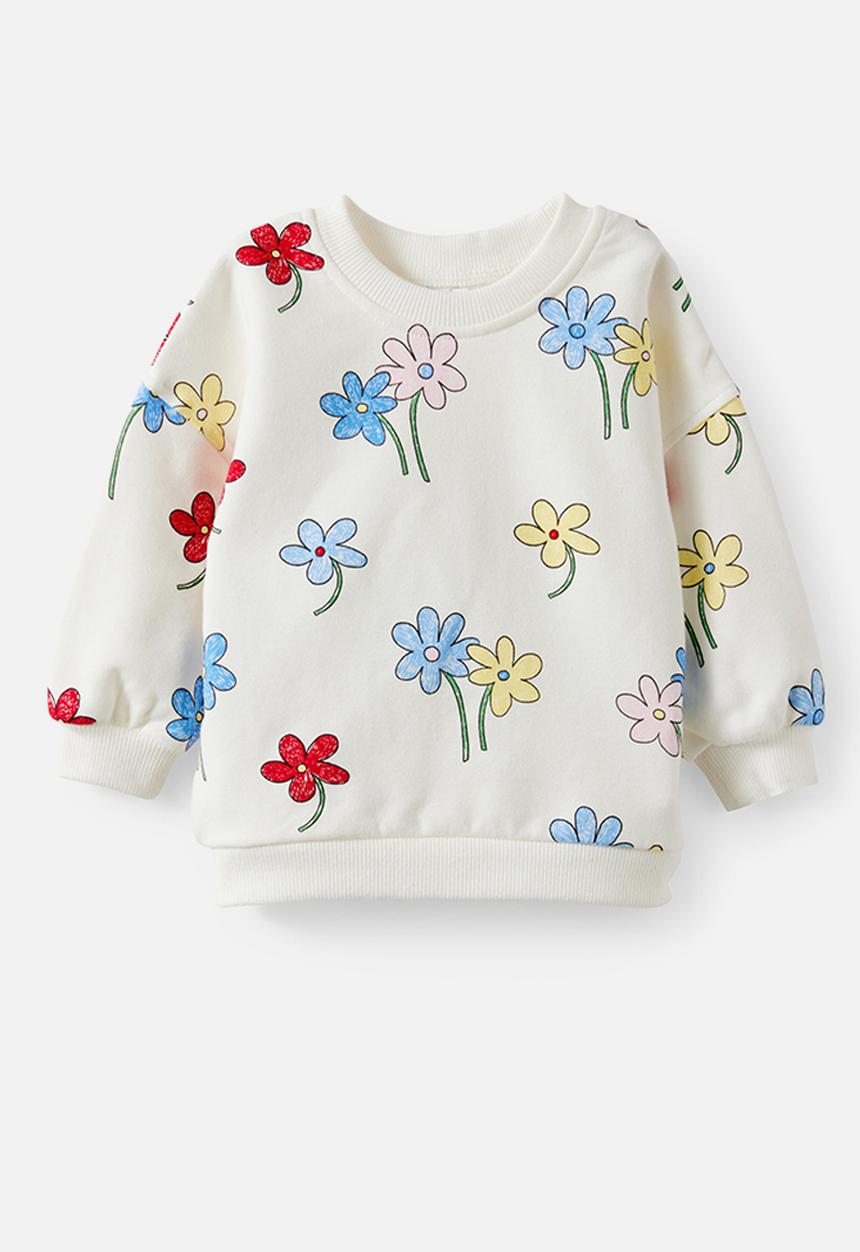 Cotton On - Bundle Riley Sweater & Trackpant - Vanilla/Meadow Daisy