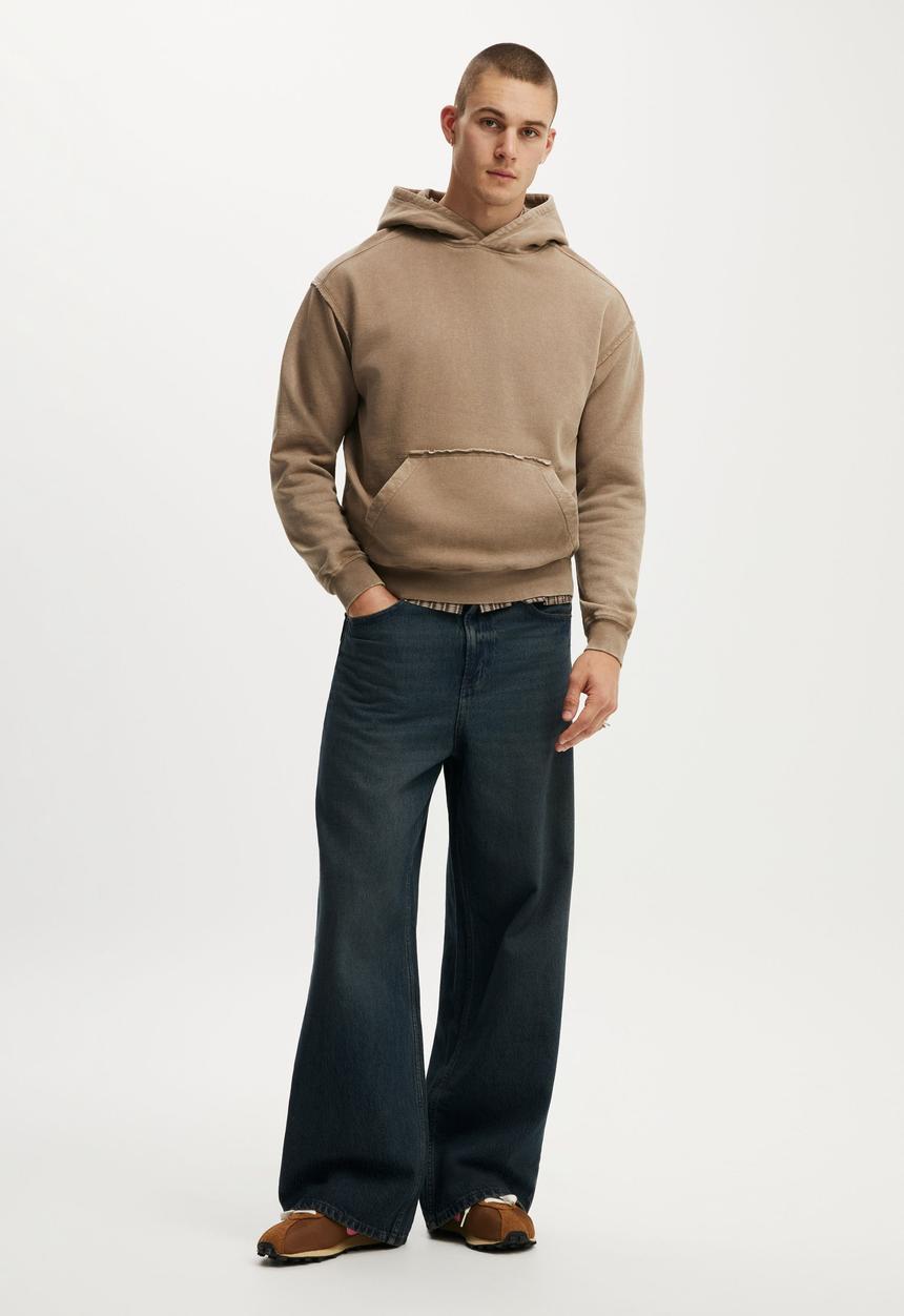 Cotton On - Box Fit Hoodie - Taupe Wash