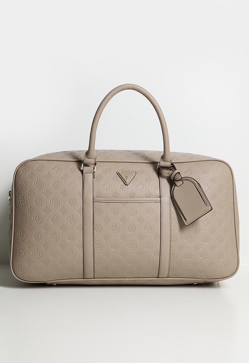 GUESS - Wilder Weekender Duffle - Taupe Logo