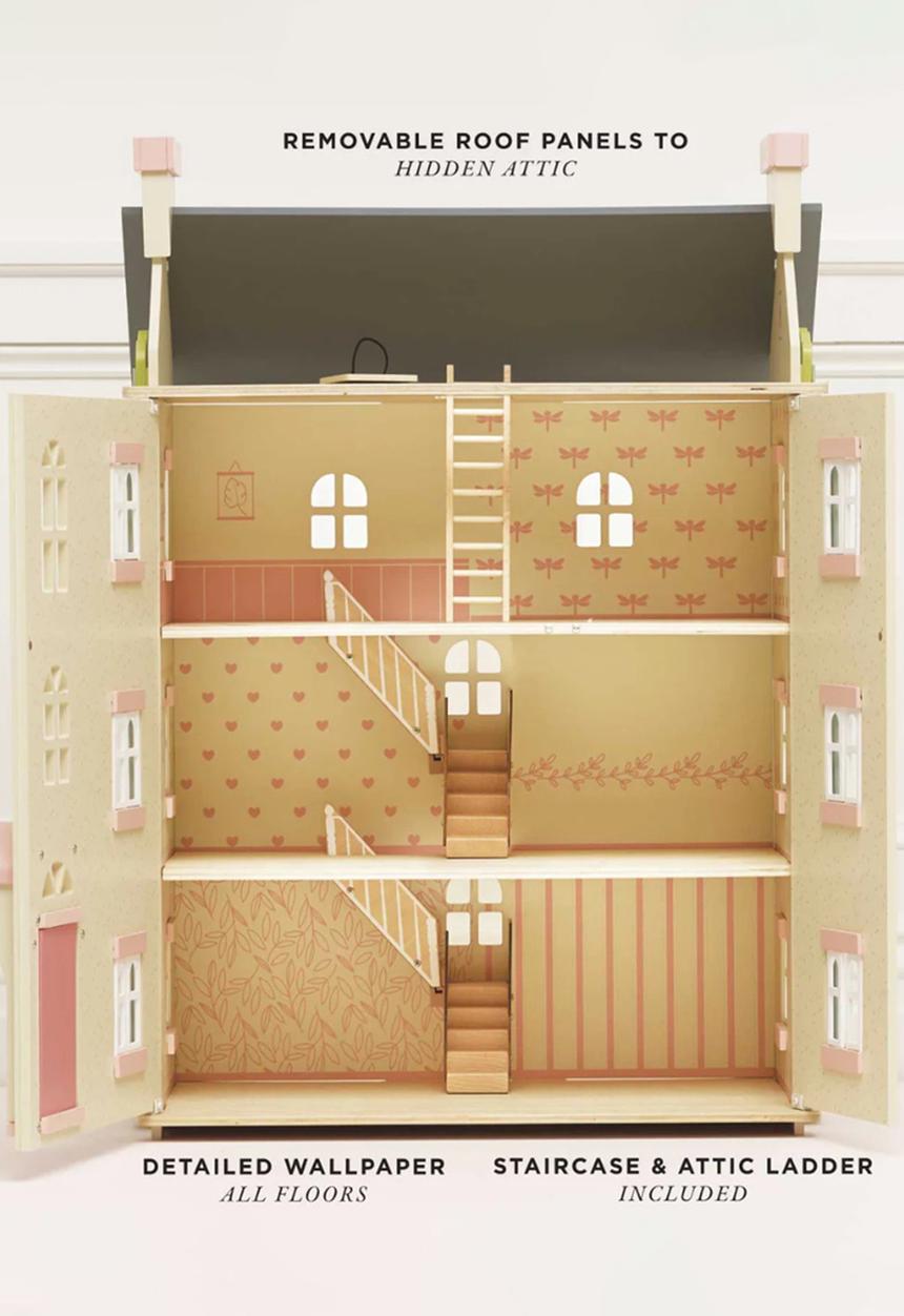 Le Toy Van - Cherry Tree Hall Wooden Dolls House - neutral