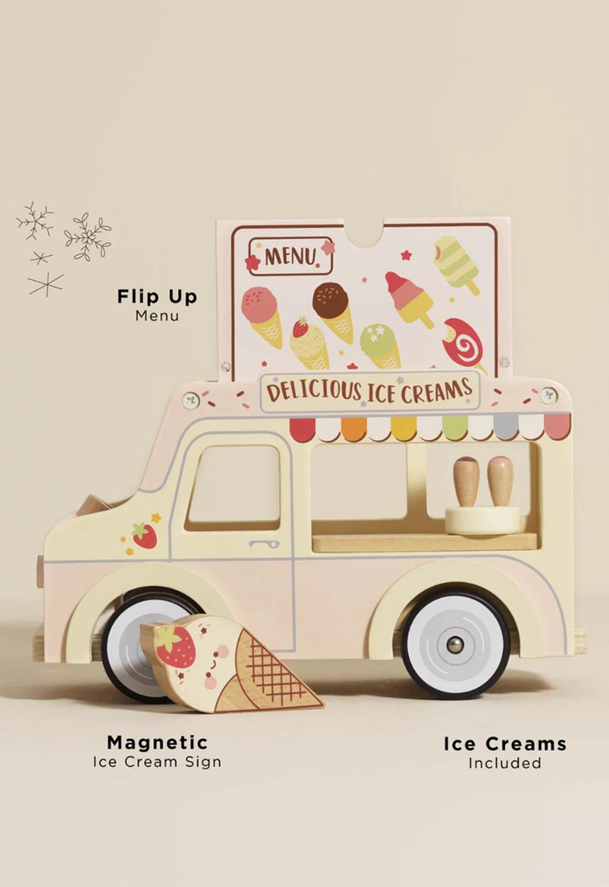 Le Toy Van - Wooden Ice Cream Van - neutral