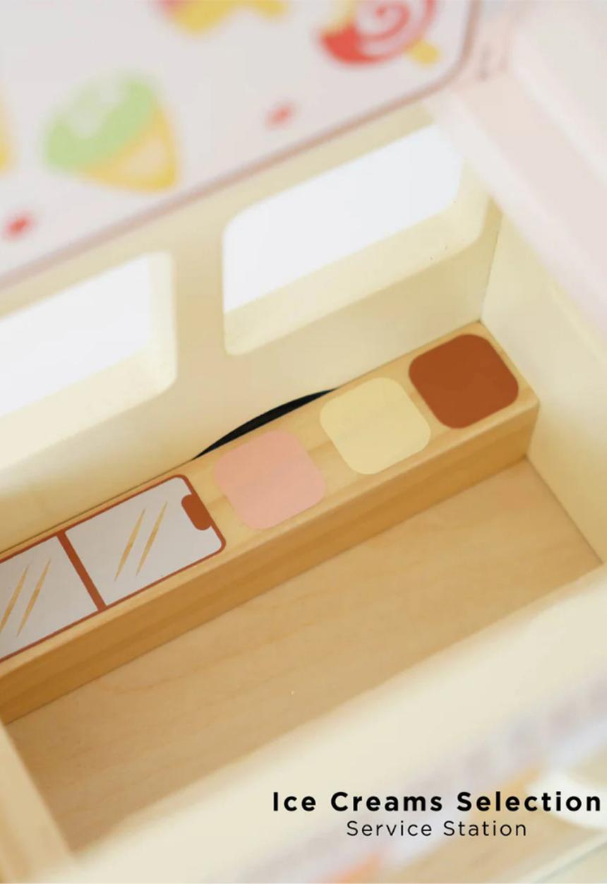 Le Toy Van - Wooden Ice Cream Van - neutral