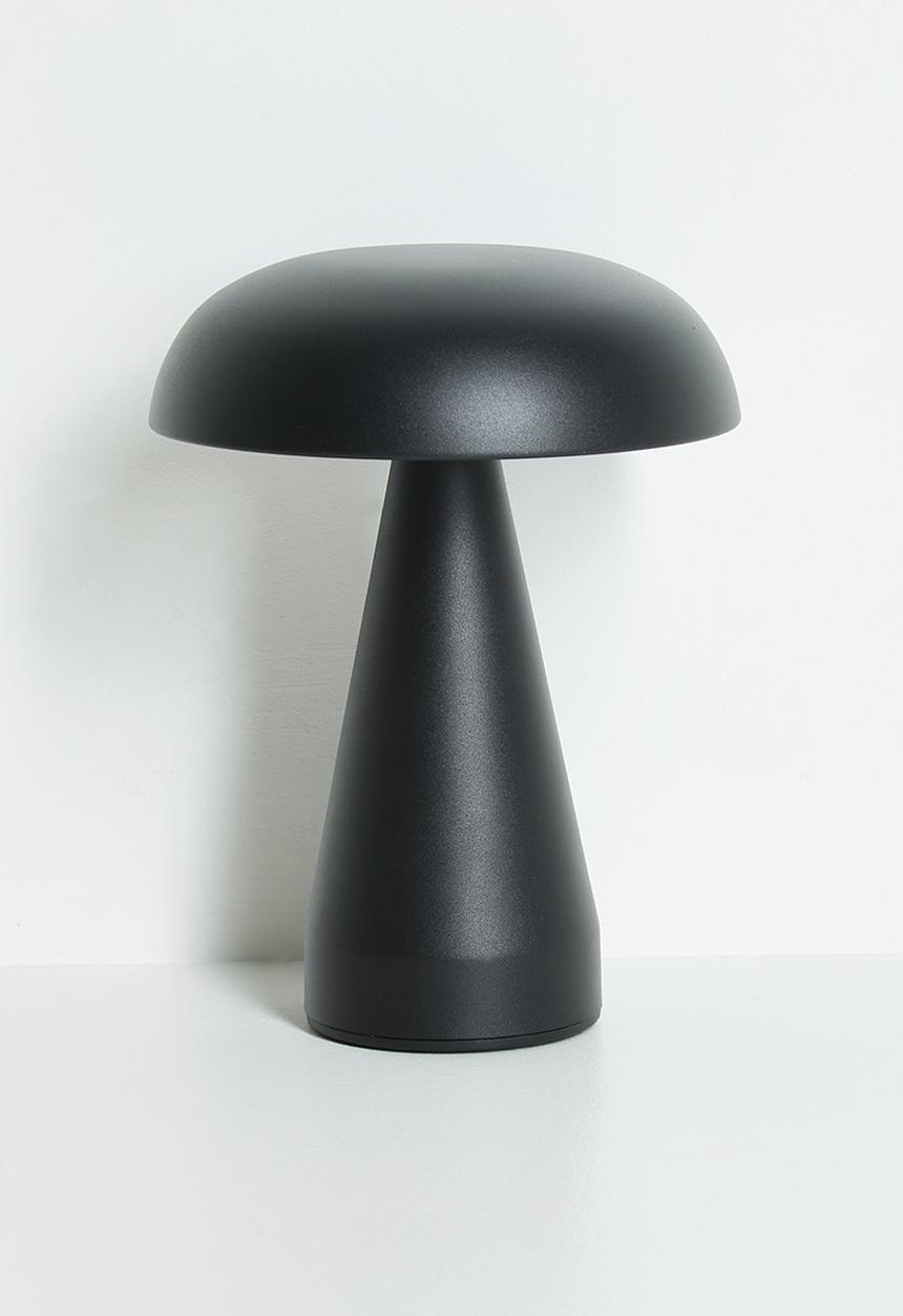 Pop Candy - Matte mushroom lamp - black