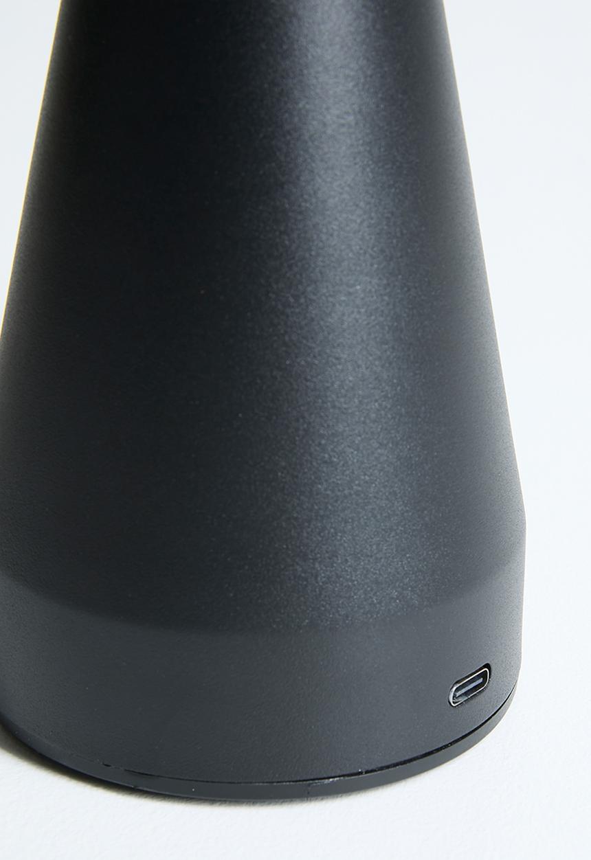 Pop Candy - Matte mushroom lamp - black
