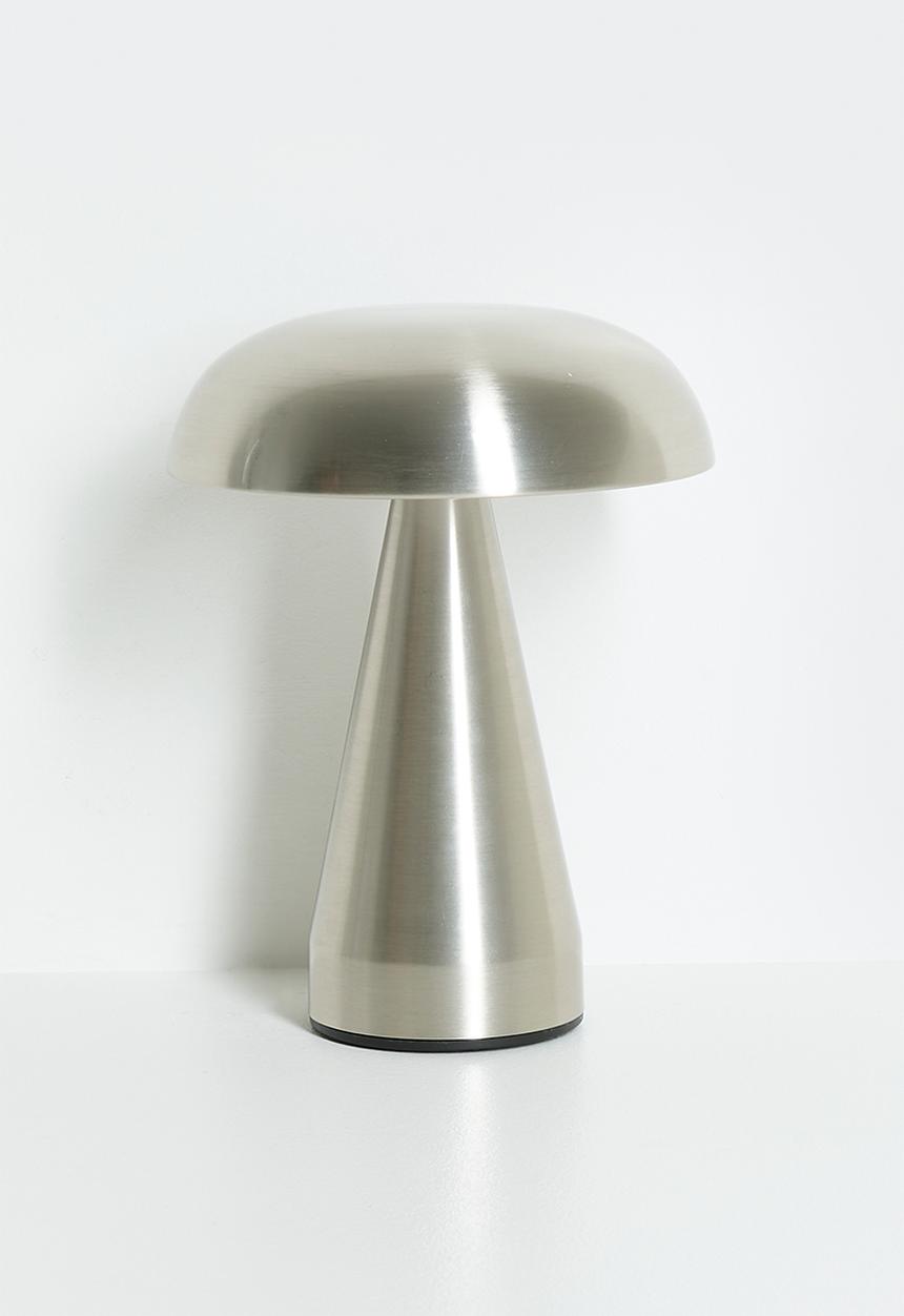 Pop Candy - Steel mushroom lamp - silver