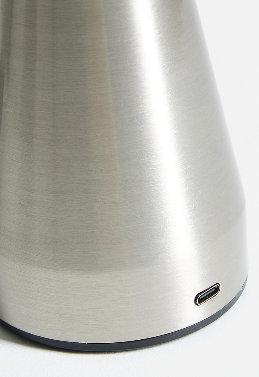Pop Candy - Steel mushroom lamp - silver