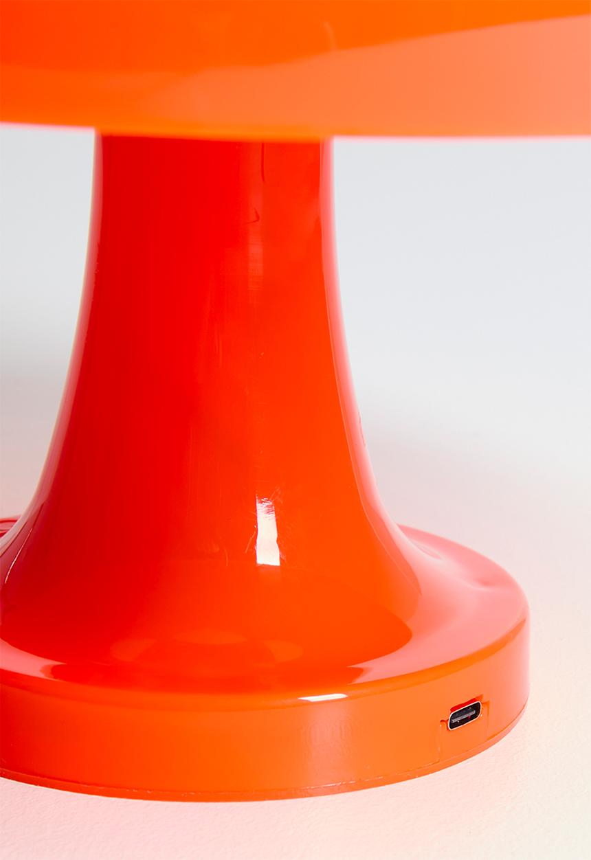 Pop Candy - Rechargeable mushroom lamp - orange