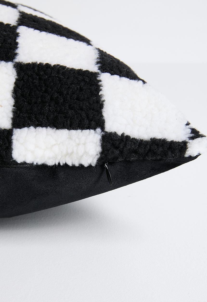 Pop Candy - Checkerboard cushion - black