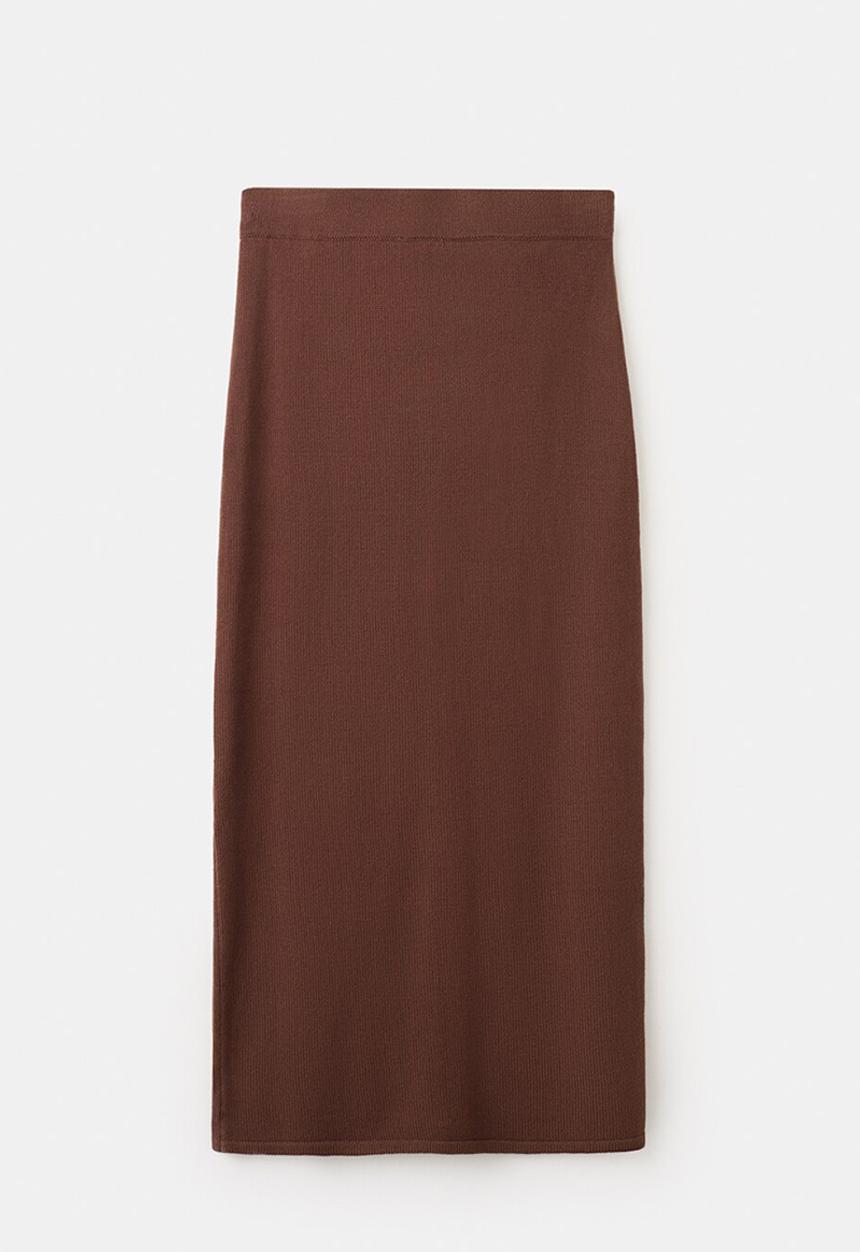 MANGO - Skirt lexi - dark brown