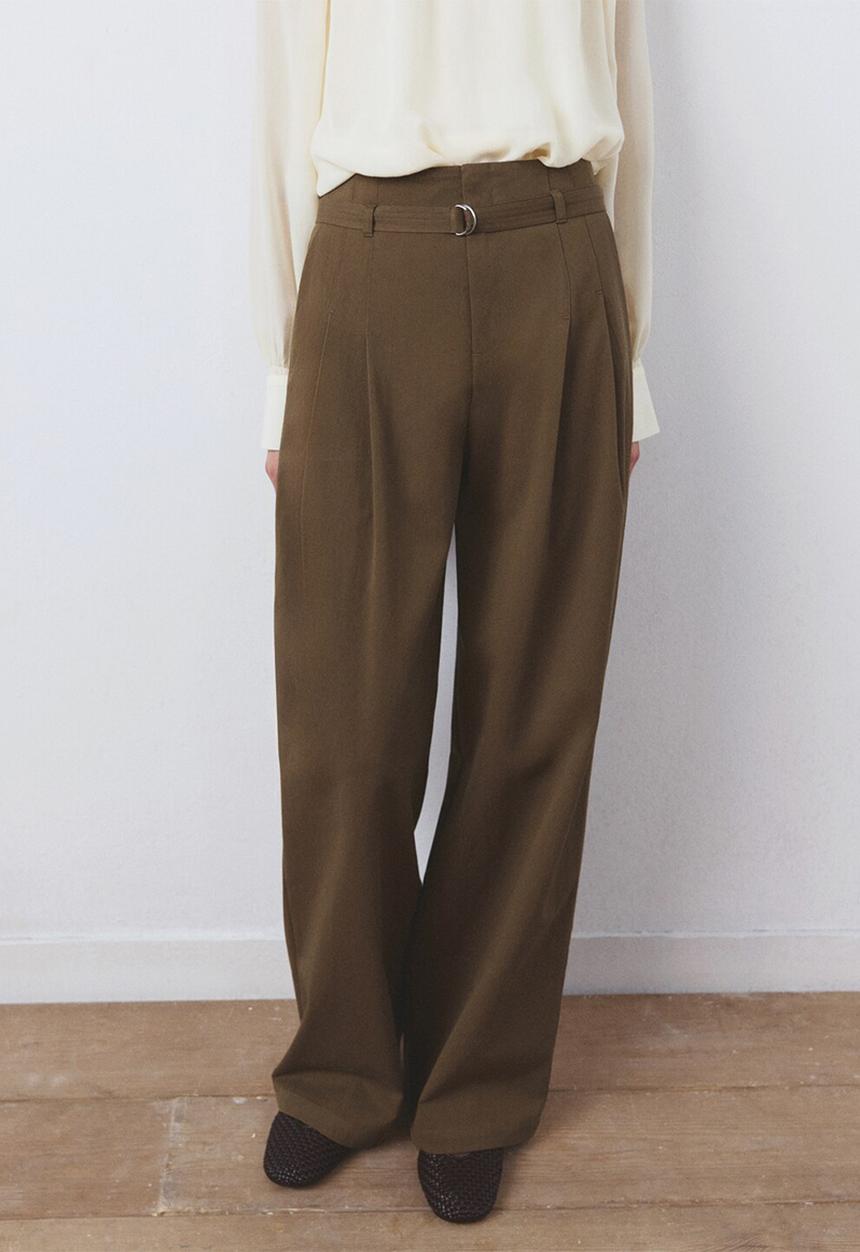 MANGO - Trousers cubo - beige/khaki