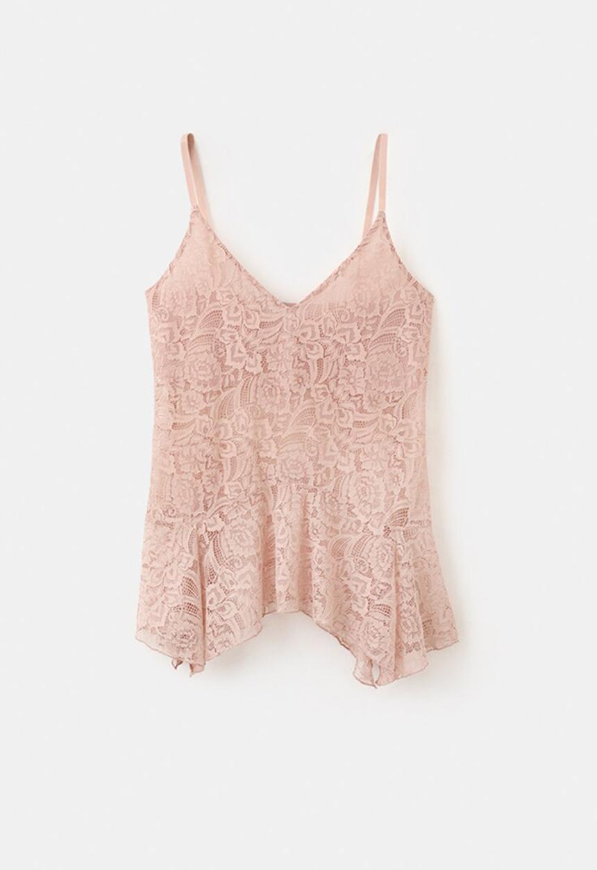 MANGO - Top crumble - light/pastel pink