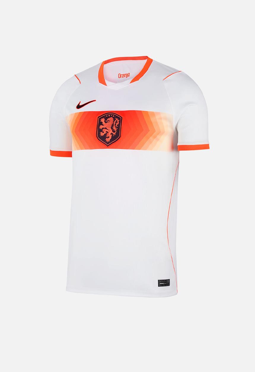 Nike - Netherlands Dri-FIT SS Stadium Away Jersey - White/Hyper Crimson/Black