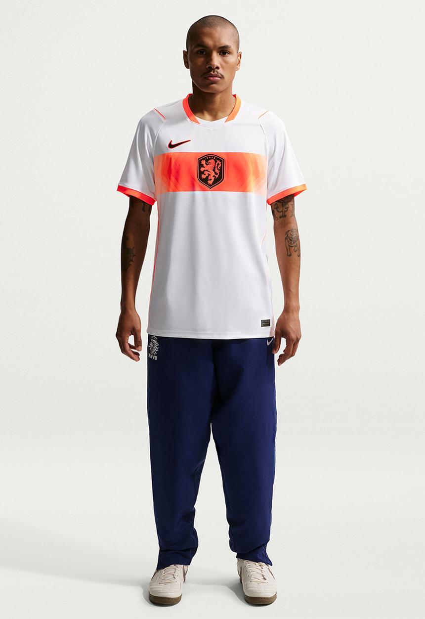 Nike - Netherlands Dri-FIT SS Stadium Away Jersey - White/Hyper Crimson/Black