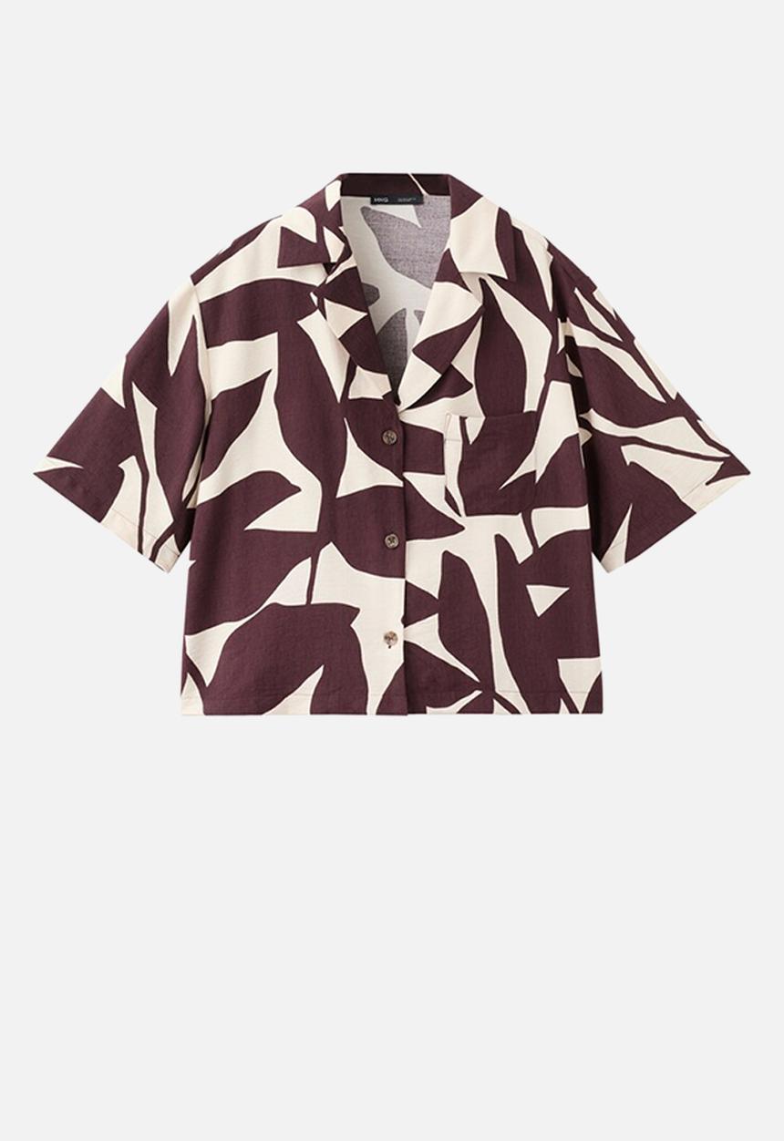 MANGO - Shirt plumas - light beige