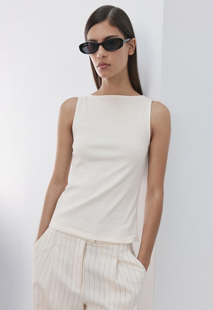 MANGO - Top tecli - neutral