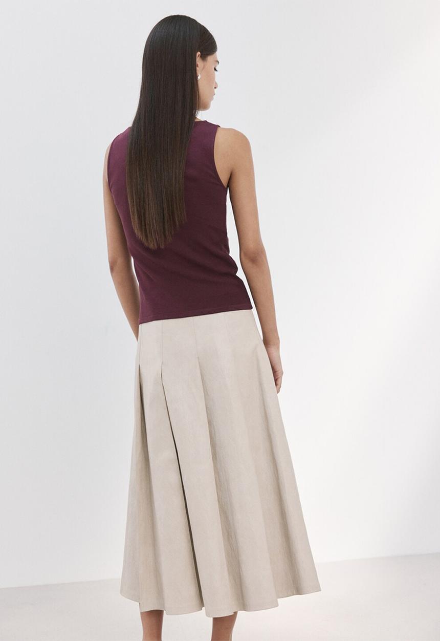 MANGO - Top tecli - dark red