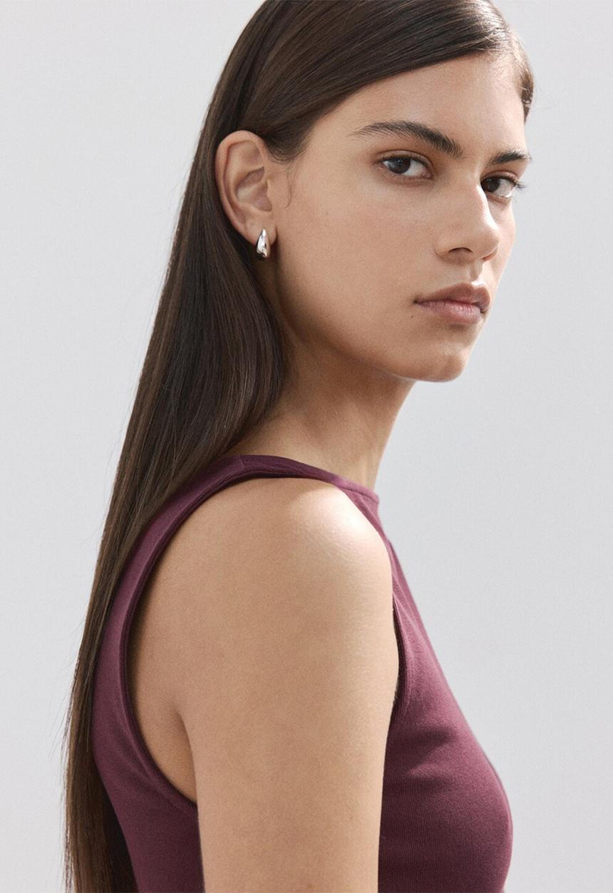 MANGO - Top tecli - dark red
