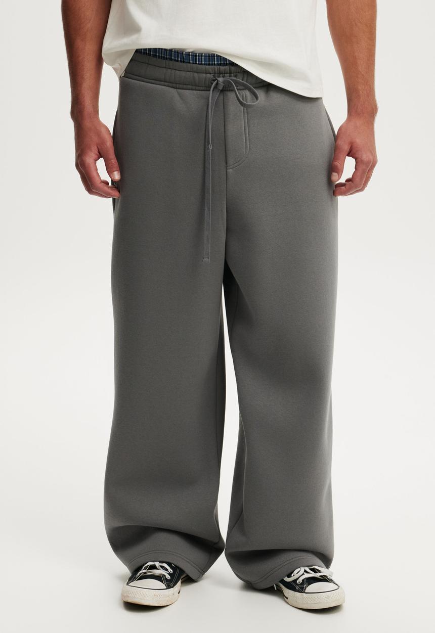 Cotton On - Super Baggy Track Pant - Slate Stone/Waistband