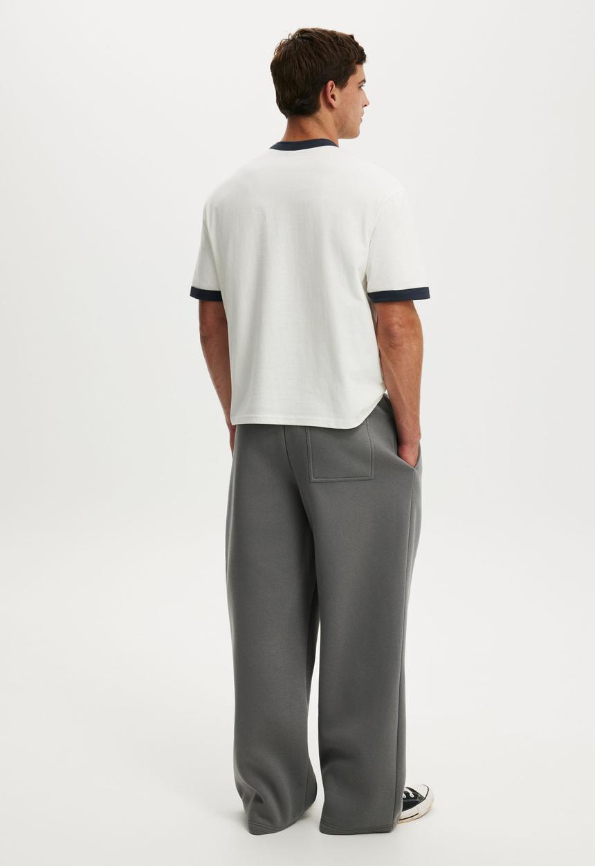 Cotton On - Super Baggy Track Pant - Slate Stone/Waistband