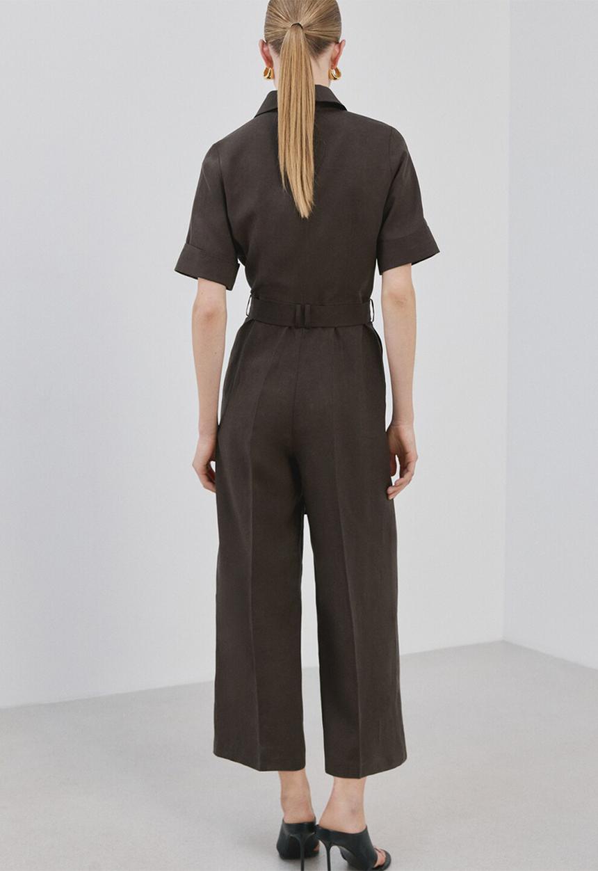 MANGO - Jumpsuit tomy2 - brown