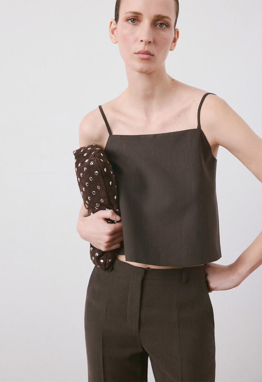 MANGO - Vest tempo - dark brown