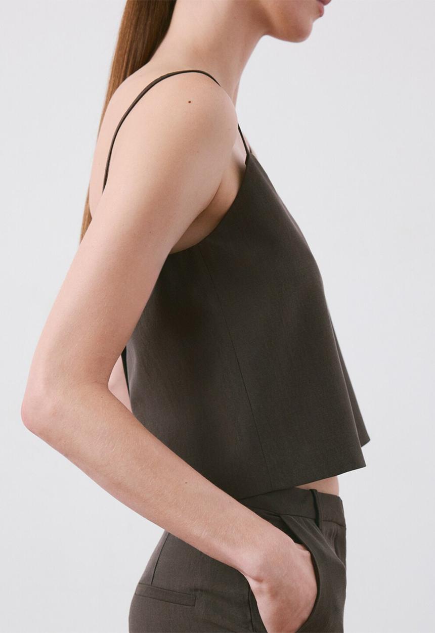 MANGO - Vest tempo - dark brown